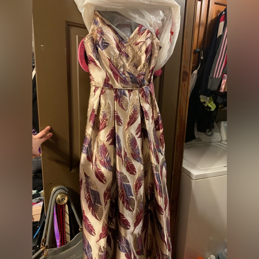 Gold shimmer macys dress